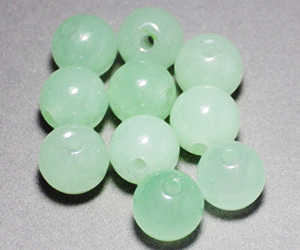 10 large round genuine natural emerald gemstones - 3
