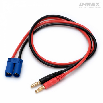 D-Max B9694 Charge Lead EC5 with 4mm Banana Connectors 50cm