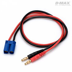 D-Max B9694 Charge Lead EC5 with 4mm Banana Connectors 50cm