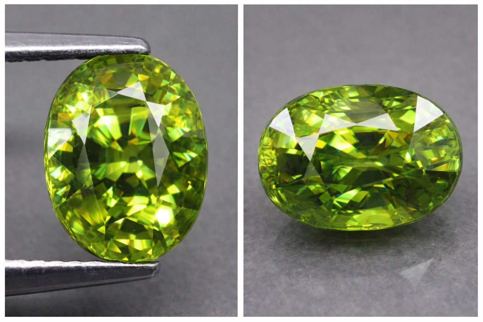 Piedra preciosa de esfena genuina (titanita) increíblemente hermosa y rara de 2,46 ct