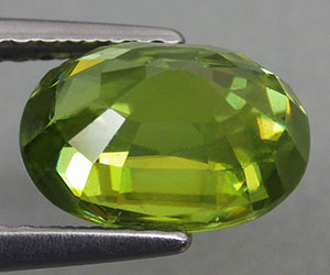 Piedra preciosa de esfena genuina (titanita) increíblemente hermosa y rara de 2,46 ct - 3