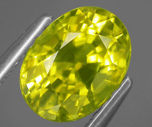Piedra preciosa de esfena natural genuina (titanita) rara de 1,46 ct - 4