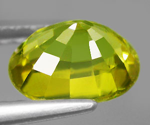 Piedra preciosa de esfena natural genuina (titanita) rara de 1,46 ct - 3