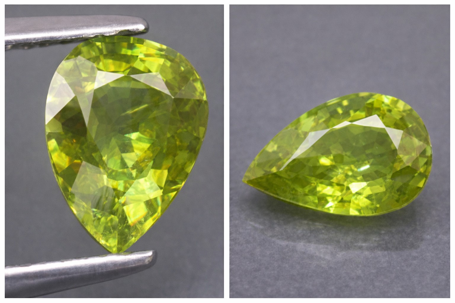 Esfena natural genuina rara de lujo de 1,05 ct (titanita)