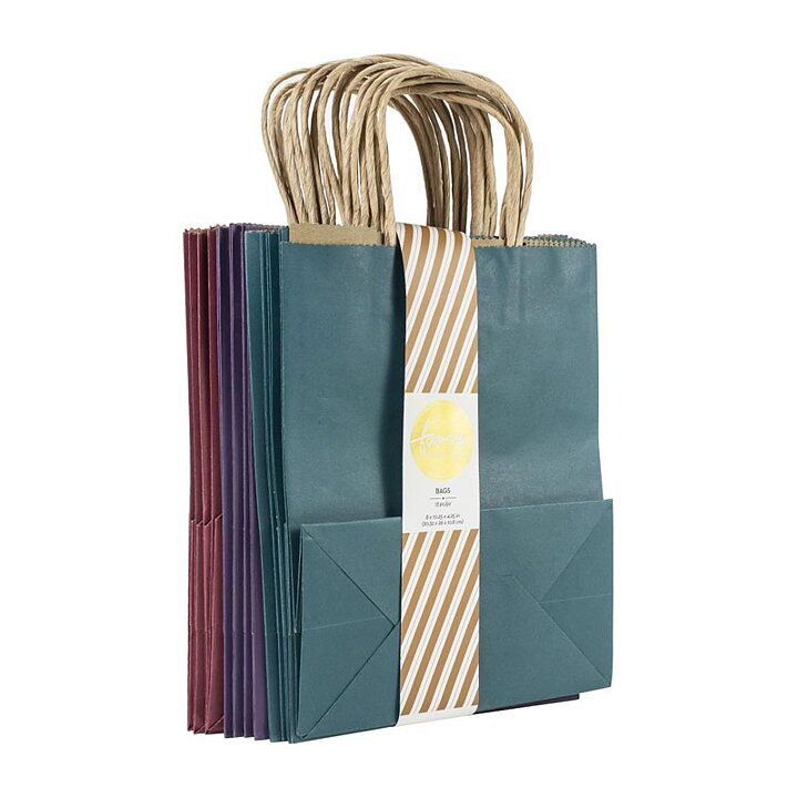 AC Medium Kraft Bag Value Pack Pastel Tones - Pink, Purple, Blue, Green