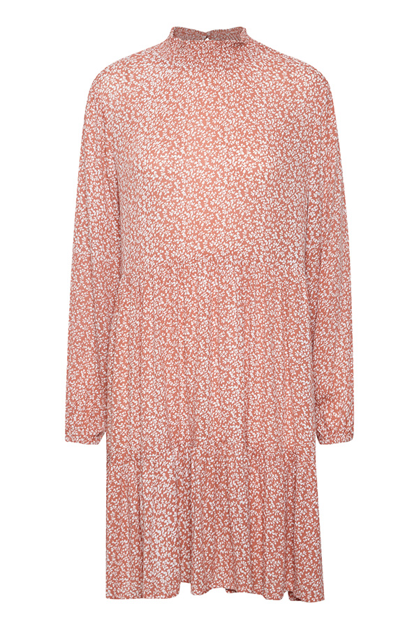 Kaffe - Lora Amber Dress Apricot / Chalk mini flower - 5
