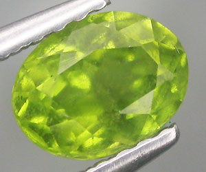 Piedra preciosa de esfena (titanita) natural genuina y rara de 0,87 ct - 4
