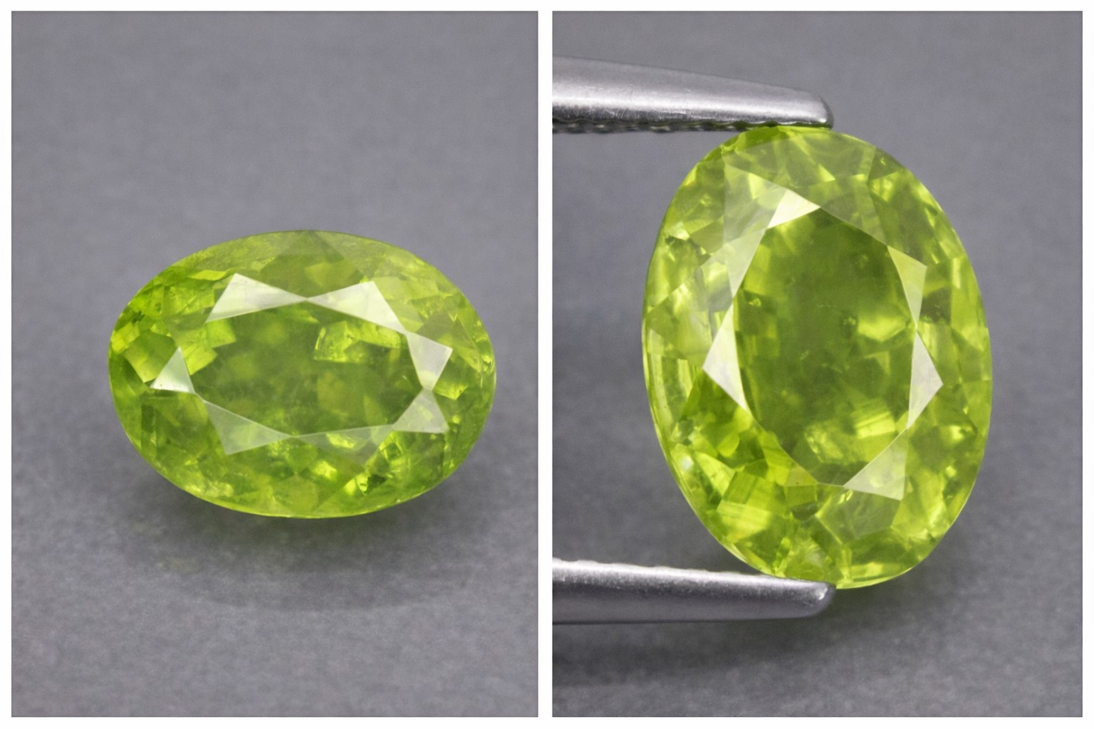 Piedra preciosa de esfena (titanita) natural genuina y rara de 0,87 ct
