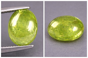Piedra preciosa de esfena natural genuina rara grande de 3,87 ct