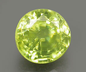 Piedra preciosa de esfena natural genuina (titanita) redonda rara de 3,7 mm - 2
