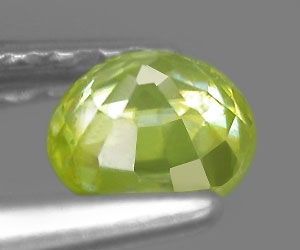 Piedra preciosa de esfena natural genuina (titanita) redonda rara de 3,7 mm - 3