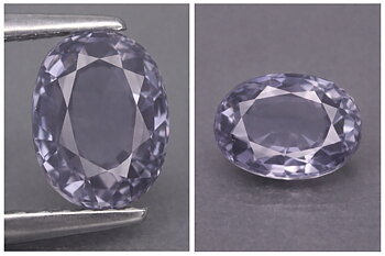 Piedra preciosa de espinela púrpura azul superior extremadamente rara de 1,54 ct