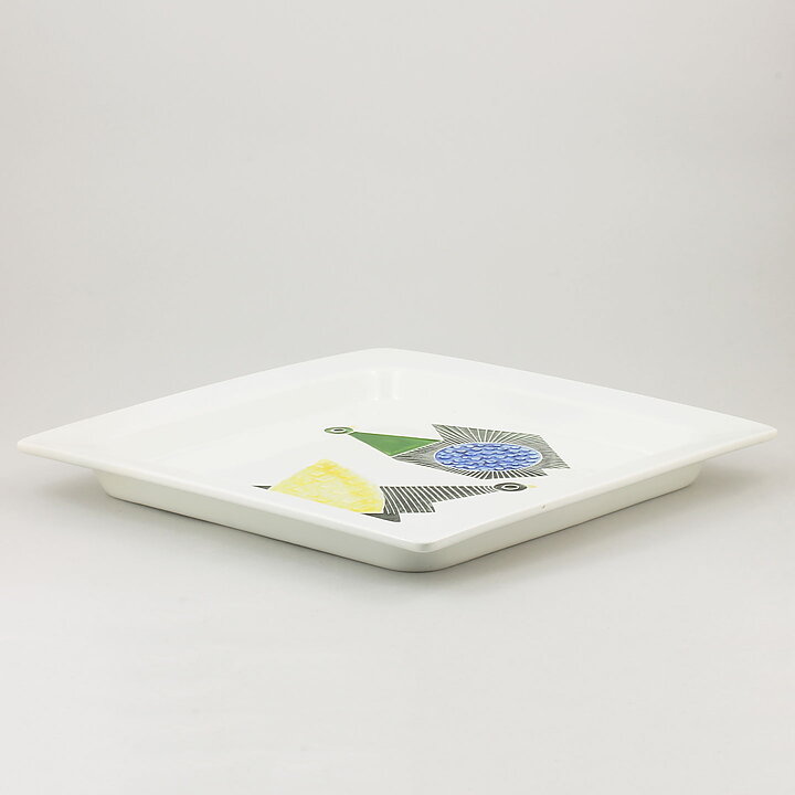 シルヴィア・レウショヴィウス   鳥がモチーフの陶板   Wall Plaque  (33 cm)  1950年代