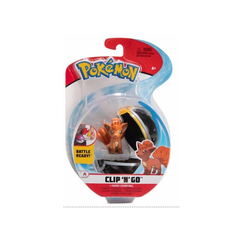 Pokemon Clip N Go Vulpix & Luxury Ball
