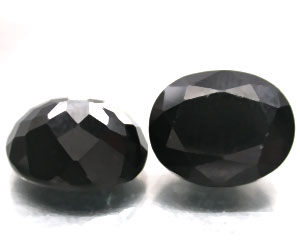 Piedras de espinela negra a juego perfectas para pendientes. - 3
