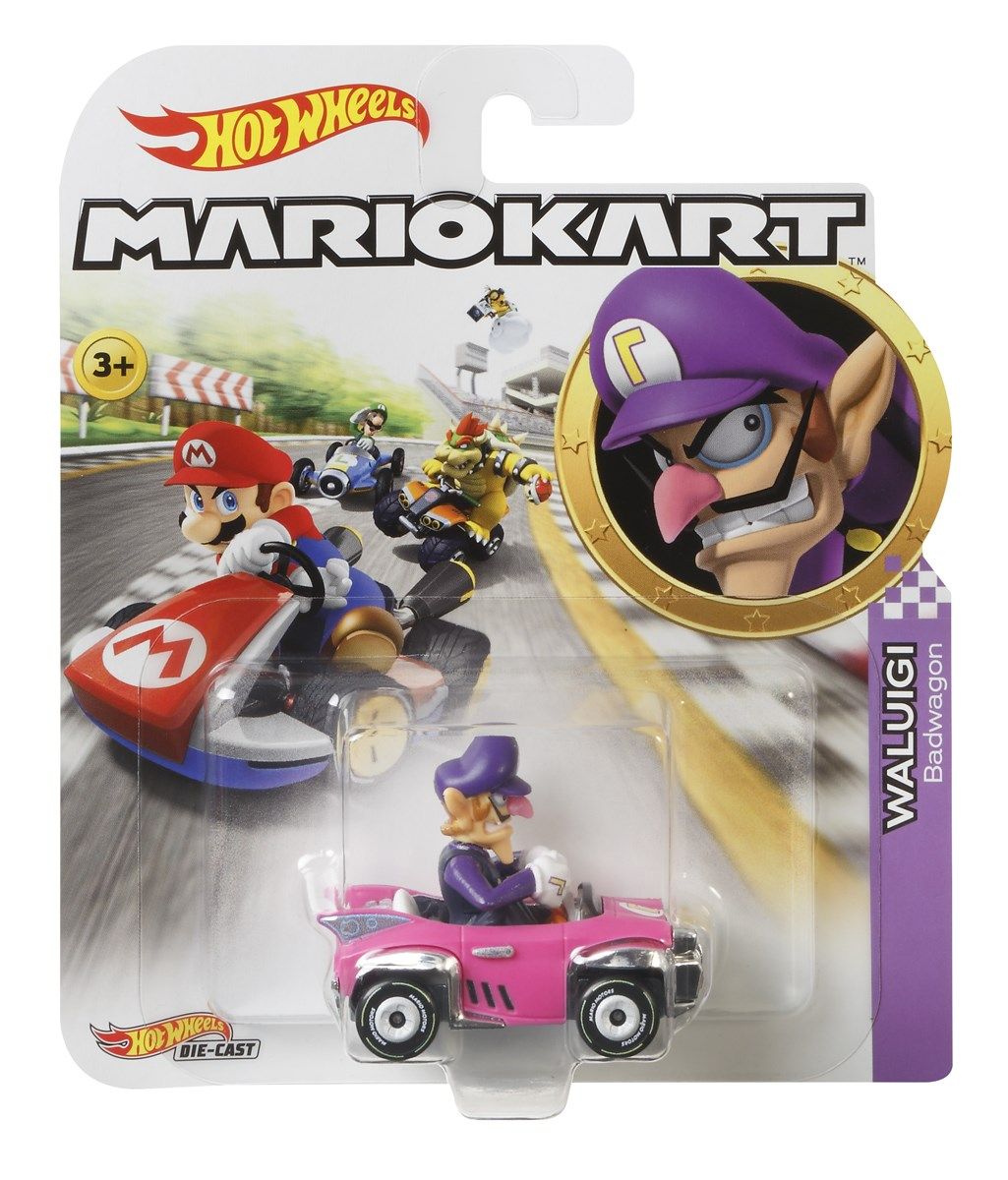Hot Wheels Mario Kart Waluigi