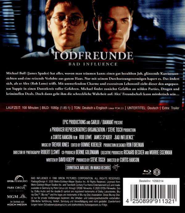 Bad Influence (ej svensk text) (Blu-ray) - 2