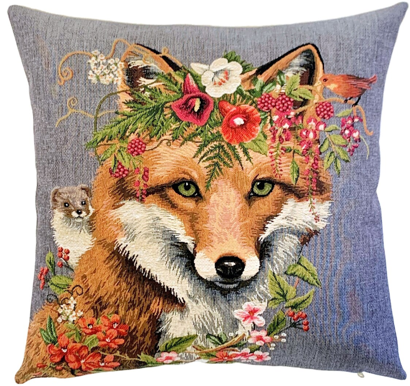 Fox Flower with Friends grå 3 olika motiv