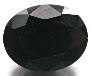 Piedra preciosa de espinela negra natural de lujo grande de 7,63 ct