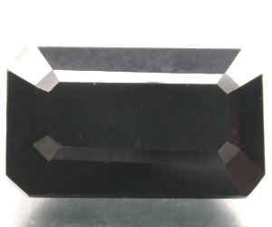 Espinela negra natural grande de lujo de 8,51 ct