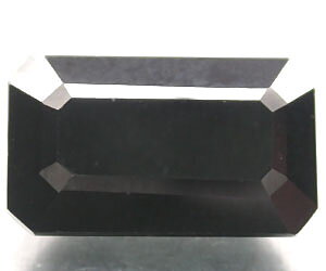Espinela negra natural grande de lujo de 8,51 ct