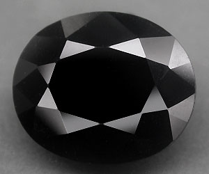 Piedra preciosa de espinela negra natural de lujo grande de 5,17 ct