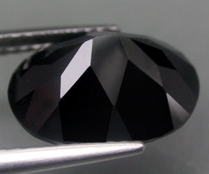 Piedra preciosa de espinela negra natural de lujo grande de 5,17 ct - 2