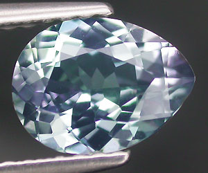 1,12 ct extremadamente rara natural sin tratar de tanzanita de dos colores