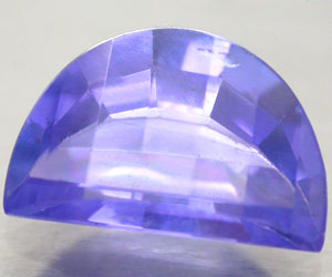 1,05 ct muy rara media luna natural genuina tanzanita - 3