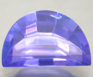1,05 ct muy rara media luna natural genuina tanzanita