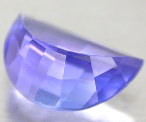 1,05 ct muy rara media luna natural genuina tanzanita - 2