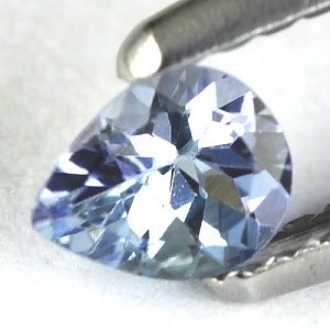 Encantadora hermosa piedra preciosa de tanzanita genuina natural inusual en forma de gota