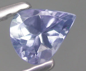 Piedra preciosa de tanzanita natural genuina rara en forma de gota muy hermosa - 3