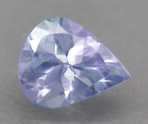 Piedra preciosa de tanzanita natural genuina rara en forma de gota muy hermosa
