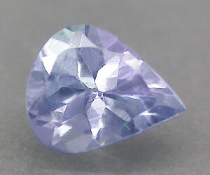 Piedra preciosa de tanzanita natural genuina rara en forma de gota muy hermosa