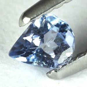Encantadora hermosa piedra preciosa de tanzanita natural genuina rara en forma de gota