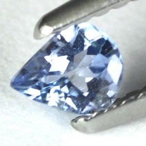 Encantadora hermosa piedra preciosa de tanzanita natural genuina rara en forma de gota - 3