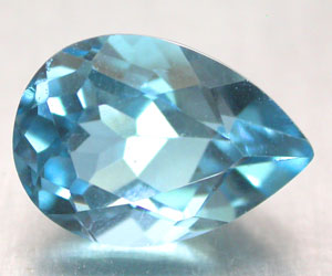 Piedra preciosa de topacio azul suizo natural genuino de lujo de 4.63 ct - 3