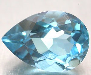 Piedra preciosa de topacio azul suizo natural genuino de lujo de 4.63 ct