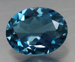 Piedra preciosa de topacio azul Londres natural genuina de lujo de 2,38 quilates - 3