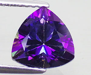 2.37 ct luxury genuine natural azotic blue purple topaz gemstone