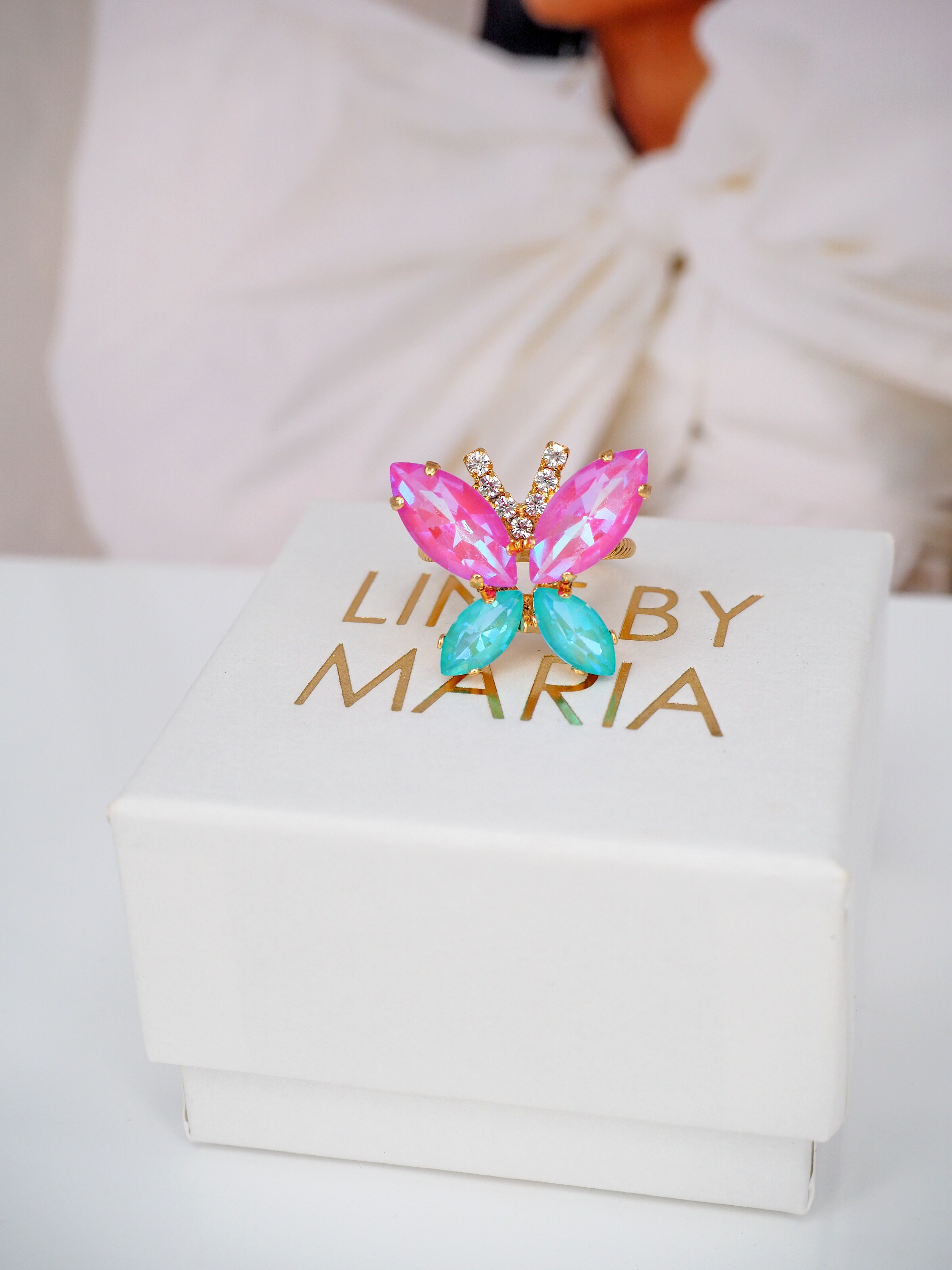 Ring Butterfly Summer combo Gold