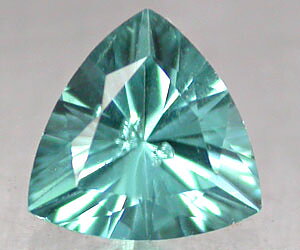 Piedra preciosa de turmalina Elbite Paraiba natural genuina Trilliant de 4,9 mm
