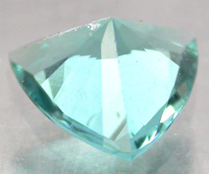 Piedra preciosa de turmalina Elbite Paraiba natural genuina Trilliant de 4,9 mm - 2