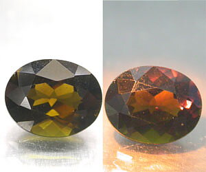 1.65 ct extremely rare natural color changing tourmaline
