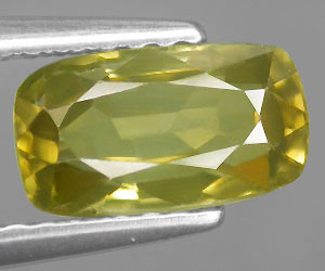 Piedra preciosa de turmalina amarilla de oro natural inusual grande de 2,24 ct