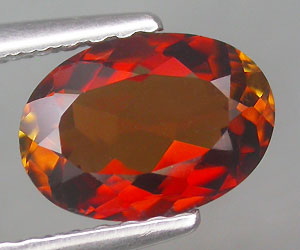 Turmalina rojo fuego natural increíblemente hermosa de 1,20 ct