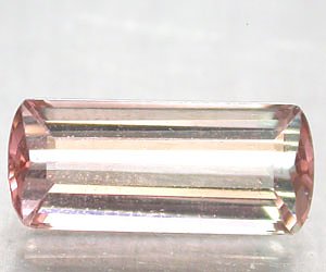 Piedra preciosa de turmalina de dos colores muy rara de 1,26 ct