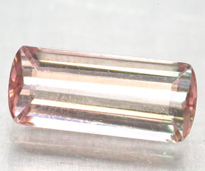 Piedra preciosa de turmalina de dos colores muy rara de 1,26 ct - 3