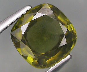 Piedra preciosa de turmalina verde natural de lujo grande de 2,92 ct